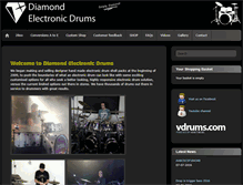 Tablet Screenshot of diamondelectronicdrums.com